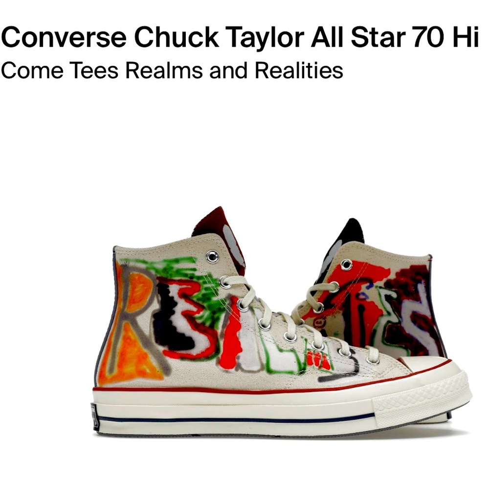 Converse x Come Tees Chuck 70 HI men’s size 9.5